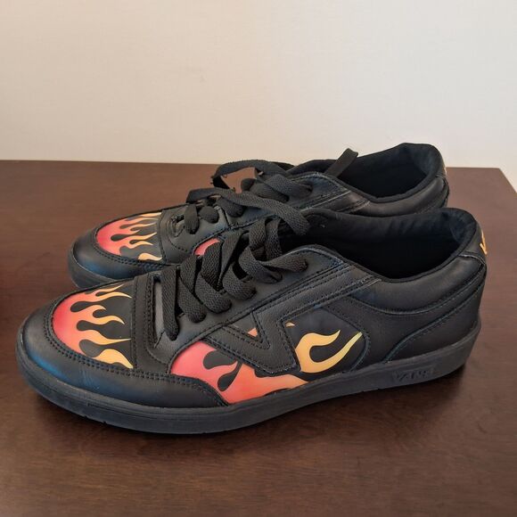 Vans Lowland CC Lenticular Black Flame Men’s Skate Shoes Size 9.5 – Rare Find - Picture 1 of 5